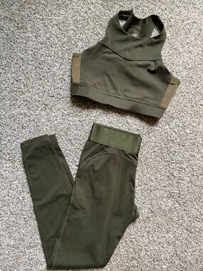 Buff Bunny Olive Active High-Waist Leggings